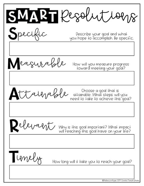 Upper Elementary Snapshots: Writing SMART Resolutions for the New Year Business Orders, Smart Goal Setting, New Year Resolution, Ela Writing, 4th Grade Writing, 2nd Grade Ela, New Years Activities, Writing Goals, New Year Goals