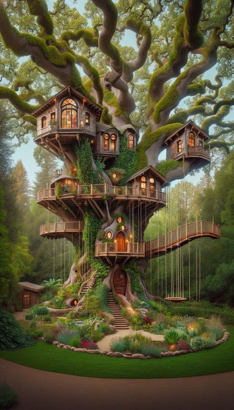 I asked AI for ideas about tree houses. Let's see how AI sketches them. Tree House Reference, Tree House Interior Concept Art, Fantasy Tree House, Futuristic Tree House, Tree Castle, Fantasy Treehouse, Giant Tree House Fantasy Art, Luxury Tree Houses, Beautiful Tree Houses