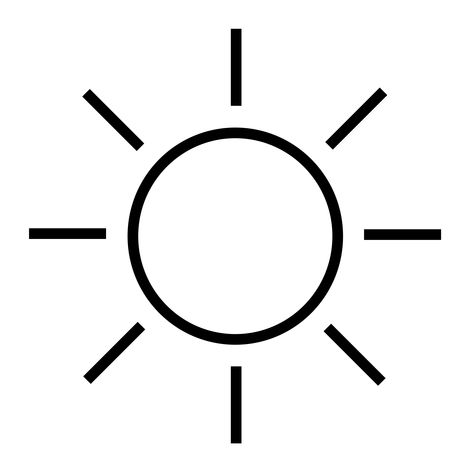 Sun Simple Drawing, Sun Clipart Black And White, Sun Drawing Simple, Clip Art Sun, Rock Painting Pictures, Sun Black And White, Sun Clip Art, Sun Clipart, Images Of Sun