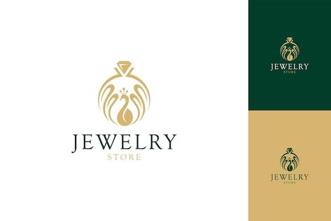 Vector diamond ring jewelry logo and pea... | Premium Vector #Freepik #vector #diamond-jewellery #diamond-ring #peacock-logo #stone-logo Logo For Jewellery Brand, Gem Logo, Business And Advertising, Logo Diamond, Typeface Poster, Jewellery Logo, Peacock Logo, Stone Logo, Ring Logo