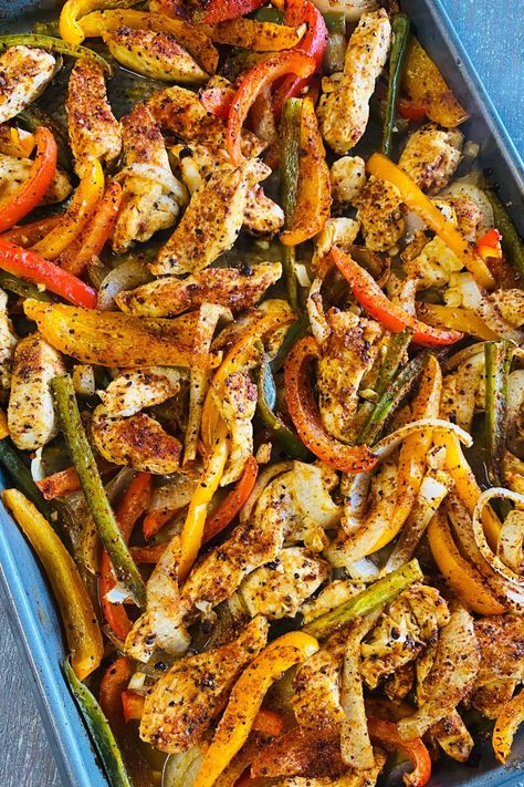 chicken and pepper sheet pan dinner Cajun One Pan Meals, Cajun Chicken Sheet Pan Dinner, Cajun Sheet Pan Dinner, Cajun Chicken And Peppers, Cajun Chicken Tacos, Chicken Sausage Stuffed Peppers, Chicken And Peppers, One Pot Chicken Recipes, Sheet Pan Dinners Chicken