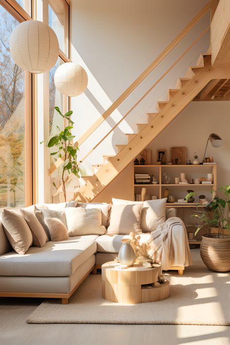 Step into the world of ultimate coziness with Japandi-inspired interiors! 🏠✨ Discover the art of harmonizing Japanese elegance and Scandinavian comfort in every corner. Get ready to curl up and unwind in this perfect blend of warmth and simplicity. 🌼🛋️ #CozyJapandi #InteriorBliss #HomeComforts #JapandiStyle #JapandiInterior Scandinavian Japanese Interior, Cozy Japandi, Living Room Scandinavian Style, Minimalistic Furniture, Japandi Home Decor, Modern Scandinavian Interior, Japandi Interiors, Japandi Home, Japandi Living