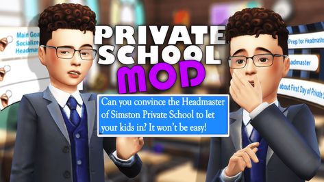 "Private School Mod" that will complete your education experience in the game! What does the Private School Mod actually do? All explained The Sims 4 Private School, Sims 4 Private School, Miss The Old Days, Sims 4 Traits, High School Years, Language Translation, The Mod, Private School, Social Interaction