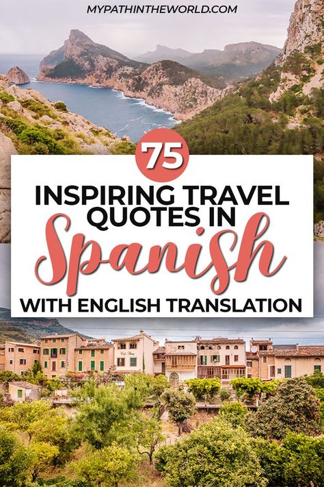 Travel quotes in Spanish: 75 inspiring Spanish travel quotes with English translation Barcelona Quotes, Spain Quote, Spanish Quotes With Translation, Common Spanish Phrases, Quotes In Spanish, All About Spain, Backpacking Spain, Spain Culture, Spain Travel Guide