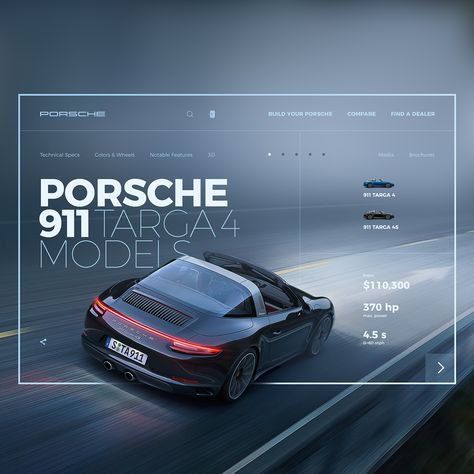 Daily UI Challenge, Vol. 1 on Behance What Is Fashion Designing, Car Advertising Design, 광고 디자인, Daily Ui, Car Advertising, Web Inspiration, Web Layout Design, Minimal Web Design, Web Layout