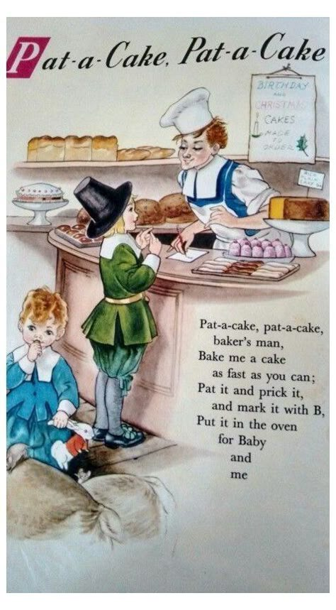 Pat A Cake Nursery Rhyme, Pat A Cake, Mother Goose Nursery Rhymes, Nursery Rhymes Poems, Old Nursery Rhymes, Nursery Rhymes Lyrics, Home Maker, Children Stories, Childrens Poems