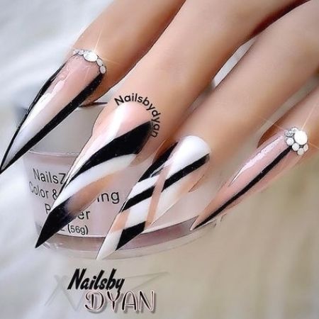 Glam Nails Designs, Stiletto Nail Art Designs, Stiletto Nail Art, Stiletto Nails Designs, Glam Nails, Nail Nail, Bling Nails, Nail It, Fancy Nails