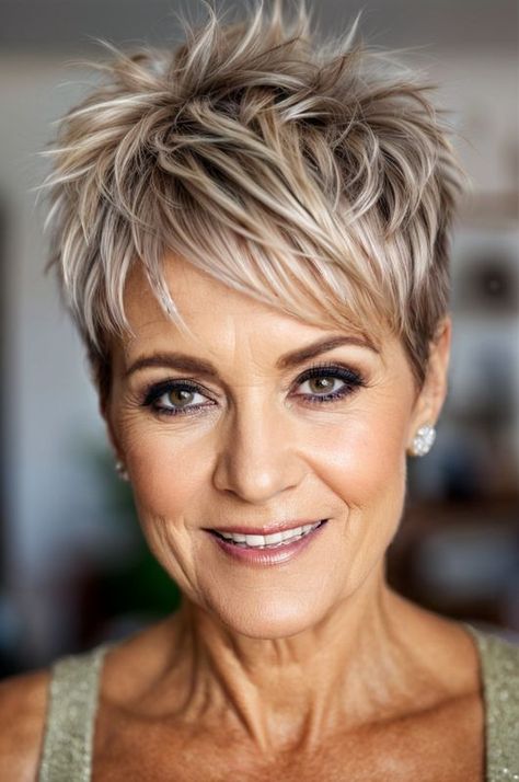 Womens Spiked Hair, Short With Undercut, Short Hair Cuts Styles, Short Hair Cuts With Bangs, Hair Cuts Styles, Natural Short Hairstyles, Hair Cuts With Bangs, Short Hairstyles For Curly Hair, Layered Lob