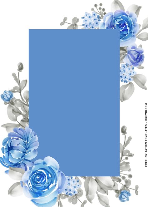 Nice 10+ Royal Blue Roses Wedding Invitation Templates           In recent years, the industry has moved and witnessed the emergence of modern etiquette. For example, now couples are leaving more casual type of... Royal Blue Invitation Background, Modern Etiquette, Royal Blue Roses, Blue Roses Wedding, Royal Blue Wedding Invitations, Blue Template, Elegant Template, Wedding Borders, Types Of Blue