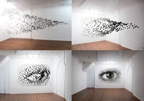 Anamorphic Sculptures by Michael Murphy | Fine Print Art and Design Blog Illusion Sculpture, Suspended Art, Wire Nails, Michael Murphy, Art Optical, Art Appliqué, Perspective Art, Art Stained, Illusion Art