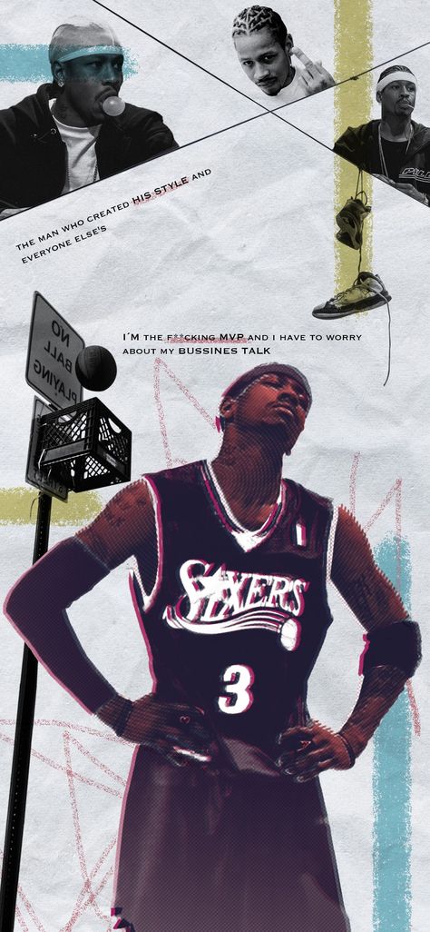 Allen Iverson Wallpapers Aesthetic, Allan Iverson Wallpapers, Allen Iverson Poster, Allen Iverson Wallpapers Iphone, Allen Iverson Aesthetic, Allen Iverson Art, R&b Aesthetic Wallpaper, 76ers Wallpaper, Basketball Aesthetic Wallpaper