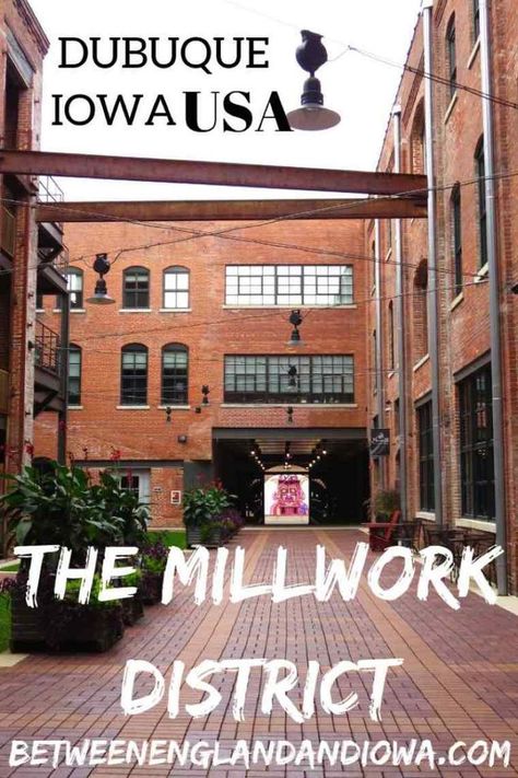 Things to do in the Millwork District Dubuque Iowa. Millwork District restaurants and bars East Iowa USA Iowa Road Trip, Couples Things To Do, Iowa Travel, Dubuque Iowa, Travel England, Travel America, Midwest Travel, Education Architecture, Celebrity Travel