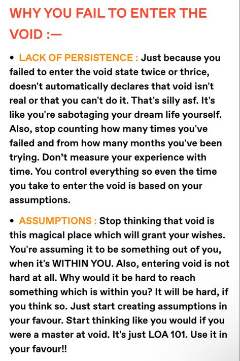 Void State Manifesting, Void State Affirmations, Void State Method, Manifestation Stories, Void State, Manifesting Techniques, Healing Era, Reality Shifting, Create Reality