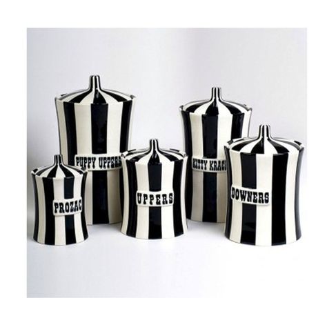 hilarious jars Beetlejuice Bathroom, Goth Kitchen, Gothic Kitchen, Bathroom Canisters, Eclectic Bathroom, Playful Decor, Goth Home, Goth Home Decor, Dark Home