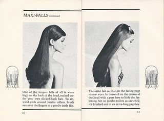 1960s hair - Maxi-Falls continued | pages 10 and 11 | De la Belle Vintage | Flickr Vintage Hairstyles Tutorial, 1960s Hair, Vintage Curls, 60s Hair, Hair Patterns, Peinados Fáciles Para Cabello Corto, Hair Rollers, Vintage Hair, Dream Hair