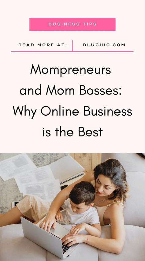 Are you a mom who wants to provide for your family while working from home? See 5 reasons why online business is great for moms, and how to get started! #mompreneur #momswhowork #workfromhome Mompreneur Images, Mompreneur Aesthetic, Stay At Home Mom Business Ideas, Mom Entrepreneur Business Ideas, Mom Blog Topics, Stay At Home Mom Side Hustle, How To Manage Time As A Working Mom, Website Management, Mom Entrepreneur