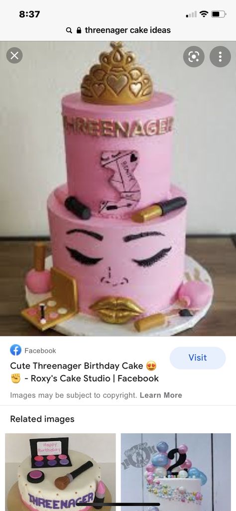 Threenager Cake Ideas, Threenager Cake, Third Birthday Girl, Third Birthday Party, Party Stuff, Third Birthday, Celebration Cakes, Birthday Girl, 3rd Birthday