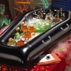 Inflatable Coffin Halloween Cooler / Buffet Coffin Halloween, 30th Bday Party, 30th Birthday Themes, 30th Birthday Bash, 30th Party, 30th Bday, Dirty 30, Halloween Inflatables, Halloween Drinks