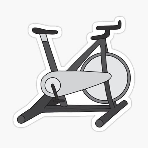 Cycling Stickers, Cycling Bicycles, Bicycle Design, Birthday Cookies, Cute Stickers, Science Poster, Spinning, Stationary Bike, Sticker Design