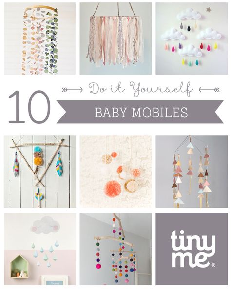 10 DIY Baby Mobiles ~ Tinyme Mobil Origami, Diy Baby Mobile Tutorial, Modern Crib Mobile, Homemade Mobile, Baby Crib Diy, Egypt Project, Diy Crib, Diy Baby Mobile, Baby Furniture Sets