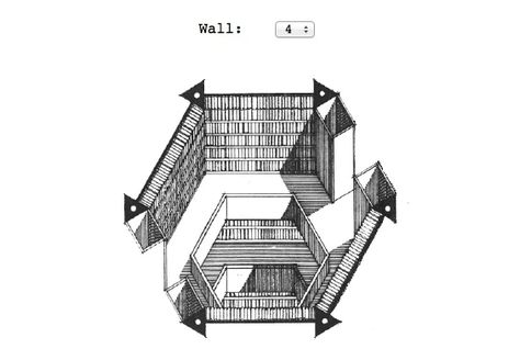 Library of Borges Library Of Babel, The Library Of Babel, Media Architecture, Different Alphabets, Image Layout, Marvel Spiderman Art, Online Library, Library Card, Architecture Sketch