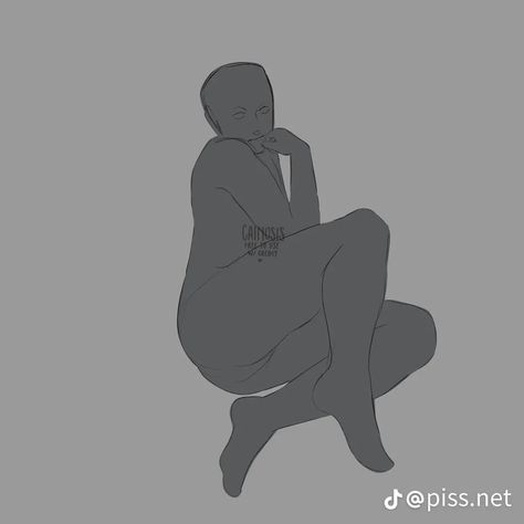 Bbg Pose, Pin Against Wall Pose Reference, Art Refs, Sitting Pose Reference, Drawing Face Expressions, Manga Poses, Sitting Pose, Body Drawing Tutorial, From Tiktok