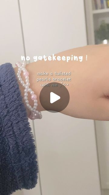 irenebijoux ♡ on Instagram: "little tutorial of my newest drop available on my etsy! hope its understandable and that It wasn’t too fast 🥹 I love this bracelet and wanted to share it with you if you want to try it at home💌 xx" Try It, Pearl Bracelet, Beading, Love This, To Share, At Home, I Love, Share It, Bracelet