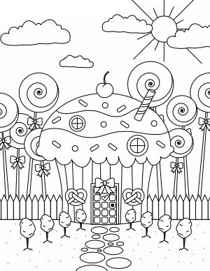 Free Printable Coloring Pages | Page 4 Candy Coloring Pages, House Coloring Pages, Tumblr Coloring Pages, House Colouring Pages, Rainbow Canvas, Candy House, Horse Coloring Pages, Coloring Supplies, Coloring Sheets For Kids