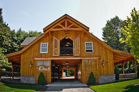 DC Builders was honored to be selected as the general contractors and designers for this beautiful property in West Linn, Oregon. With a stunning horse barn and barn home, the Last Chance Ranch is a place the entire family can enjoy and remember for ever. See for yourself! Pole Barn Construction, Pole Barn Designs, Barn With Living Quarters, Barn House Kits, Barn Apartment, Barn Kits, Barn Shop, Barn House Design, Pole Buildings