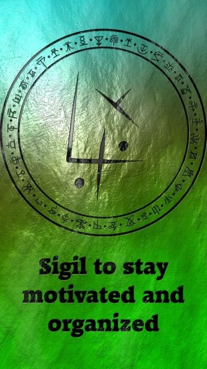 Sigil to stay motivated and organized. How To Use Sigils Symbols, Sigil Symbols, Wolf Of Antimony, Magick Symbols, Magia Das Ervas, Wiccan Symbols, Magick Spells, Wiccan Spell Book, Sigil Magic