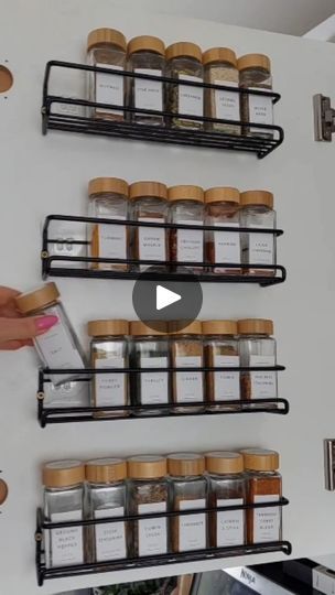 16K views · 495 reactions | Organize with me these spice jars to sprinkle some order into the kitchen chaos! 🦄✨   📽️barb.home.kitchen   #SpiceOrganization #amazonhome #unboxing #spicejars #spicerack #kitchenorganizer #organizedhome #spices #cleaning #order #homehacks  #homeneeds #kitchencabinets   Amazing Amazon Gadgets Perfect Organizer Goals Cupboard Cabinets Cleaning Order Organization Cabinets Spice Rack | Amaze Style Hub | Sugartapes · Lovely Spice Jars Ideas, Bi Level Remodel, Spice Jar Organization, Cleaning Order, Jar Organization, Organization Cabinets, Spice Cabinet Organization, Organize With Me, Cabinet Spice Rack