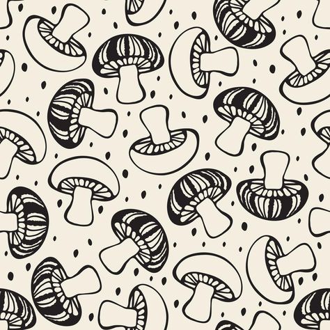 Mushroom Mural, Mural For Kids Room, Wallpaper Mushroom, Mushroom Background, Mushroom Designs, Chasing Paper, Mushroom Wallpaper, Trippy Drawings, Mushroom Drawing