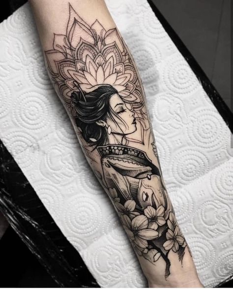 Geisha Tattoo, Kunst Tattoos, Cat Tattoos, Inspiration Tattoos, Forearm Tattoo Women, Tiny Tattoo, Arm Tattoos For Women, Sleeve Tattoos For Women, Tattoo Designs For Women