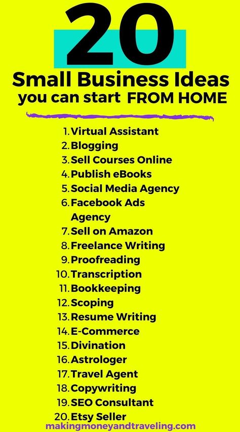 These small business ideas are great small businesses that you can start from home! If you want to work from home or be your own boss, starting your own small business is a great idea. These small business ideas require minimal money and time to startup and can very lucrative businesses! #makemoney #smallbusiness #entrepreneurship Best Small Business Ideas From Home, Best Small Business Ideas Products, Owning A Business Aesthetic, Business Start Up Ideas, Diy Business Ideas, Business To Start From Home, Micro Business Ideas, Small Business Ideas Online, Mini Business Ideas