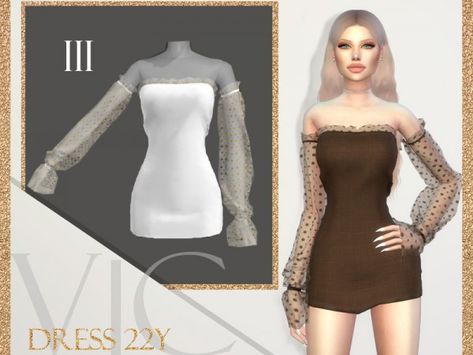 The Sims Resource: Dress 22YIII by Viy Sims Sims Resource Dress, Sims 4 Piercings, Sims 4 Tsr, The Sims 4 Pc, Pelo Sims, The Sims 4 Packs, Sims 4 Game Mods, Sims 4 Body Mods, Sims 4 Cc Folder