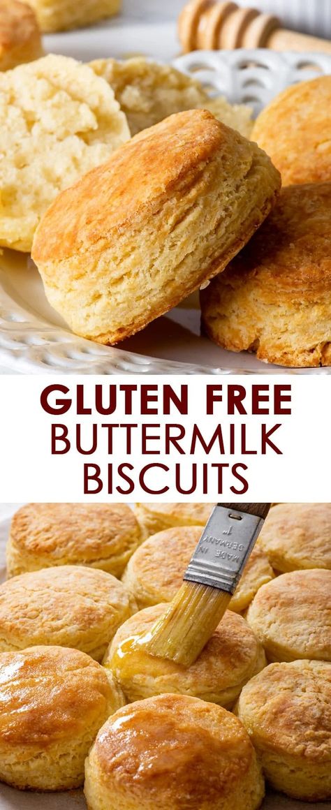 Extra Flaky Gluten Free Buttermilk Biscuits - These amazing gluten free biscuits tick every single box: they’re soft, flaky and buttery, rise beautifully in the oven, and are also super easy to make. They’re everything a buttermilk biscuit should be and you couldn’t possibly guess that they’re gluten free! Gluten free recipe. Gluten free scones. Easy gluten free recipes. How to make biscuits. Homemade biscuits. Gluten Free Buttermilk Biscuits, Gluten Free Benefits, Biscuits Homemade, Buttermilk Biscuit, Gluten Free Scones, Gluten Free Pastry, Scones Easy, Gluten Free Biscuits, Gluten Free Thanksgiving