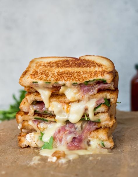 Pear & Brie Grilled Cheese – The Food Joy Bree Cheese Ideas, Pear Grilled Cheese, Pear Brie, Brie Grilled Cheese, Brie Sandwich, Hot Pepper Jelly, Kinds Of Cheese, Pepper Jelly, Brie Cheese