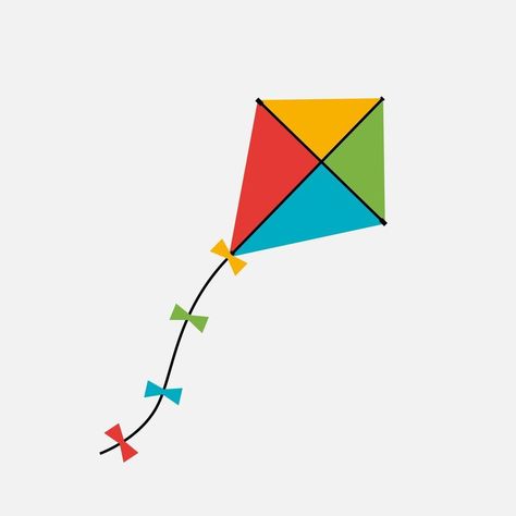 Kite Icon. Vector Illustration Kite Cake, Html Projects, Kite Designs, Go Fly A Kite, School Decorations, Art Classroom, A Cartoon, Drawing For Kids, Preschool Crafts