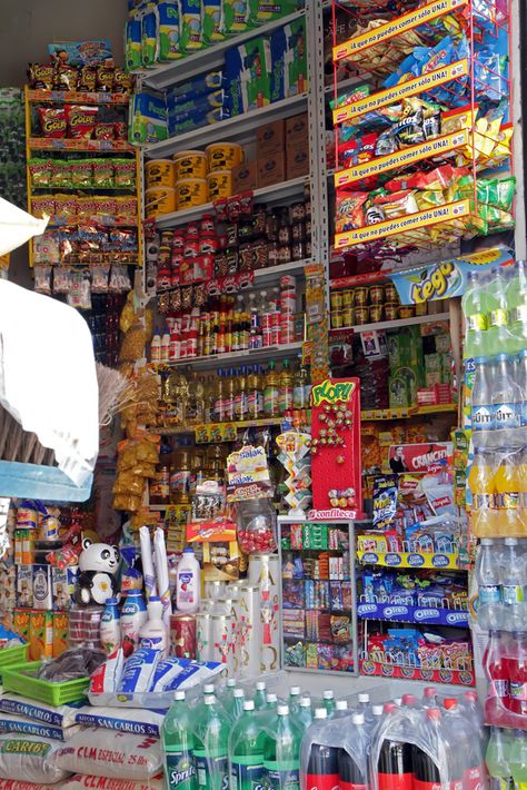 Making the most of the space | Little "hole-in-wall" stores stocked just about everything in a very small space.// Cuenca, Ecuador Mini Store Design Small Spaces, Old General Stores, Ecuadorian Food, Grocery Store Design, Cuenca Ecuador, Mini Store, Store Design Boutique, Free Photo Filters, Dumpster Diving