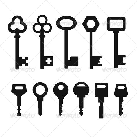 Keys Icons Skeleton Vector, Key Icon, Shape Silhouette, House Icon, Moving Cards, Design Door, Car Icons, Minimalist Luxury, Vector Silhouette