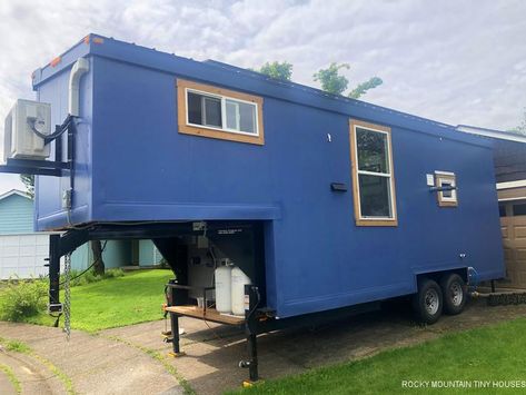 Gooseneck Tiny House Plans, Tiny House Plans With Loft, Gooseneck Tiny House, Travel The Us, Chevy Duramax, Tiny Homes On Wheels, Homes On Wheels, Traveling Teacher, Tiny House Layout