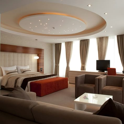 Modern false ceiling designs for bedroom Hall Room Design, Simple False Ceiling Design, Fall Ceiling, Simple Ceiling Design, False Ceiling Bedroom, Pvc Ceiling Design, New Ceiling Design, False Ceiling Living Room, Classy Living Room