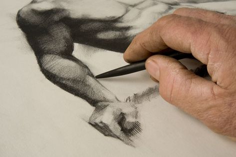 Figure Drawing image Sketching Tips, Pencil Drawing Tutorials, Pastel Artwork, Drawing Course, Cy Twombly, Charcoal Drawings, Online Comics, Drawing Faces, Graphite Drawings