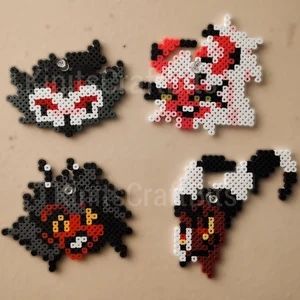 Mettaton Perler Beads, Stolas Perler Beads, Alastor Perler Beads, Marceline Perler Beads, Perler Bead Pride Patterns, Jinx Perler Beads, Fnaf Pearl Beads, Transformers Perler Beads, Helluva Boss Perler Bead Patterns