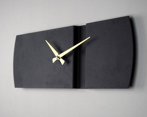 Wall Living Room Decor, Large Wall Clock Decor, Porch Wall Decor, Wall Clock Black, Minimalist Clocks, Rectangle Wall Clock, Wall Clock Unique, Minimalist Wall Clocks, Unique Wall Clock