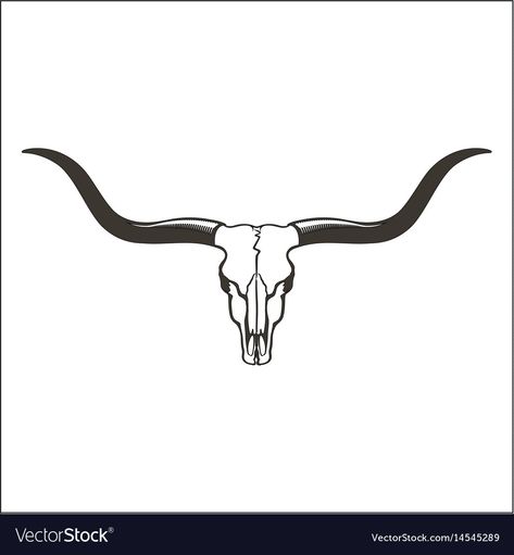 Longhorn Skeleton Tattoo, Longhorn Skull Outline, Texas Longhorn Skull Tattoo, Bull Skeleton Tattoo, Texas Longhorn Skull Drawing, Long Horn Skull Drawing, Long Horn Drawing, Longhorn Sketch, Longhorn Outline