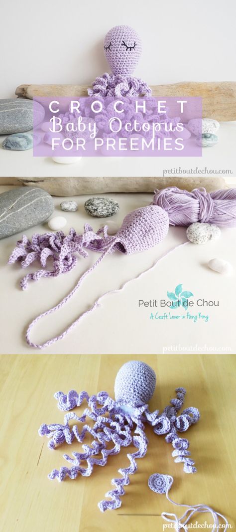 Have you already heard about these little crochet octopus for preemies? I have tried to gather here all useful links and information on that amazing project around the world. Octopus For Preemies, Crocheted Octopus, Preemie Octopus, Preemie Crochet, Octopus Crochet, Octopus Crochet Pattern, Crochet Octopus, Hospital Staff, Narwhal