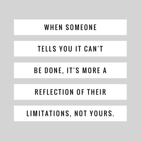 Don't be limited by other people's expectations or limitations. Go get em! Www.instagram.com/rheafreemanpr Limitations Quotes, Go Get Em, Bible Journal, Business Quotes, When Someone, Bible Journaling, Other People, Cool Words, Quotes To Live By