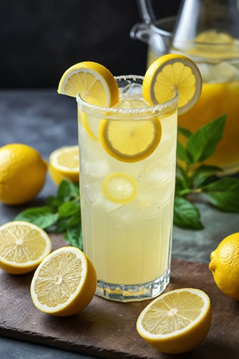 Discover a refreshing lemonade recipe perfect for sunny days. This delicious homemade lemonade is a great way to stay cool and hydrated while enjoying the tangy sweetness of fresh lemons. Follow this easy recipe to make your own batch of zesty lemonade that will surely be a hit at any gathering or simply enjoy it on your own for a relaxing day treat. Give this classic drink a try and add a touch of brightness to your day! Easy Homemade Lemonade, Classic Lemonade, Lemonade Aesthetic, Coffee Moodboard, Strawberry Daiquiri Recipe, Homemade Lemonade Recipe, Homemade Drinks Recipes, Baby Bach, Fridge Smells