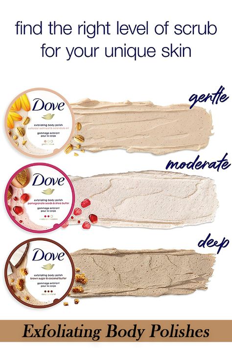 Dove Exfoliating Body Polish, Exfoliating Body Polish, Skin Diving, Product Branding, Prevent Ingrown Hairs, Computer Shortcuts, Ingrown Hairs, Smell Goods, Hydrating Moisturizer